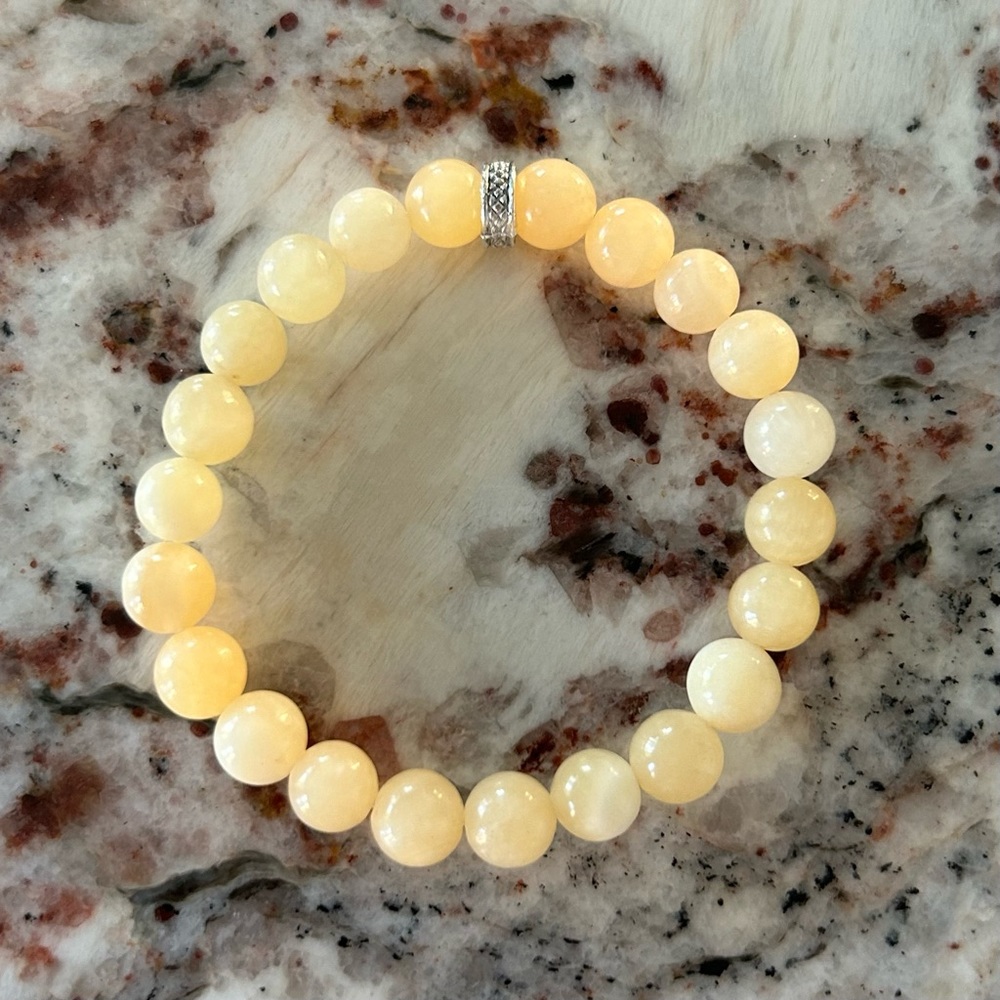 8mm yellow jade 💛
